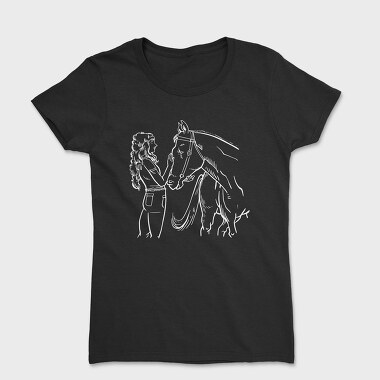 Girl With Horse, Tricou Femei