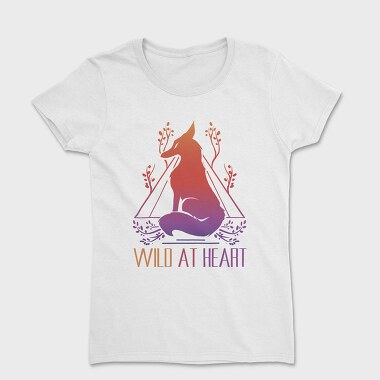 Wild At Heart Fox Dark Animals, Tricou Femei
