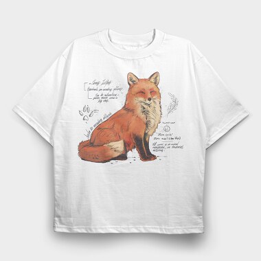 Fox Academia, Tricou Oversize Barbati (Unisex)