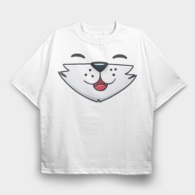 Fox Face Mask, Tricou Oversize Barbati (Unisex)